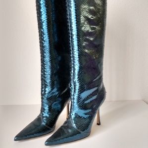 jimmy choo python boots